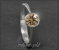 Preview: Brillant Ring 585 Gold, 0,84ct, champagner, Si1